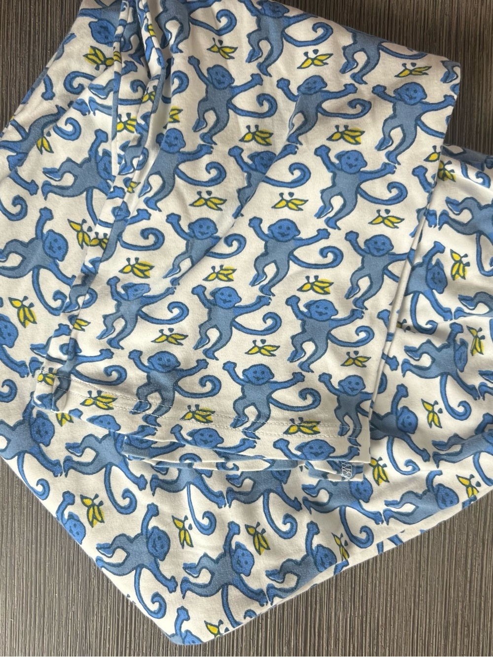 Roller Rabbit Blue Monkey Print pajama pants